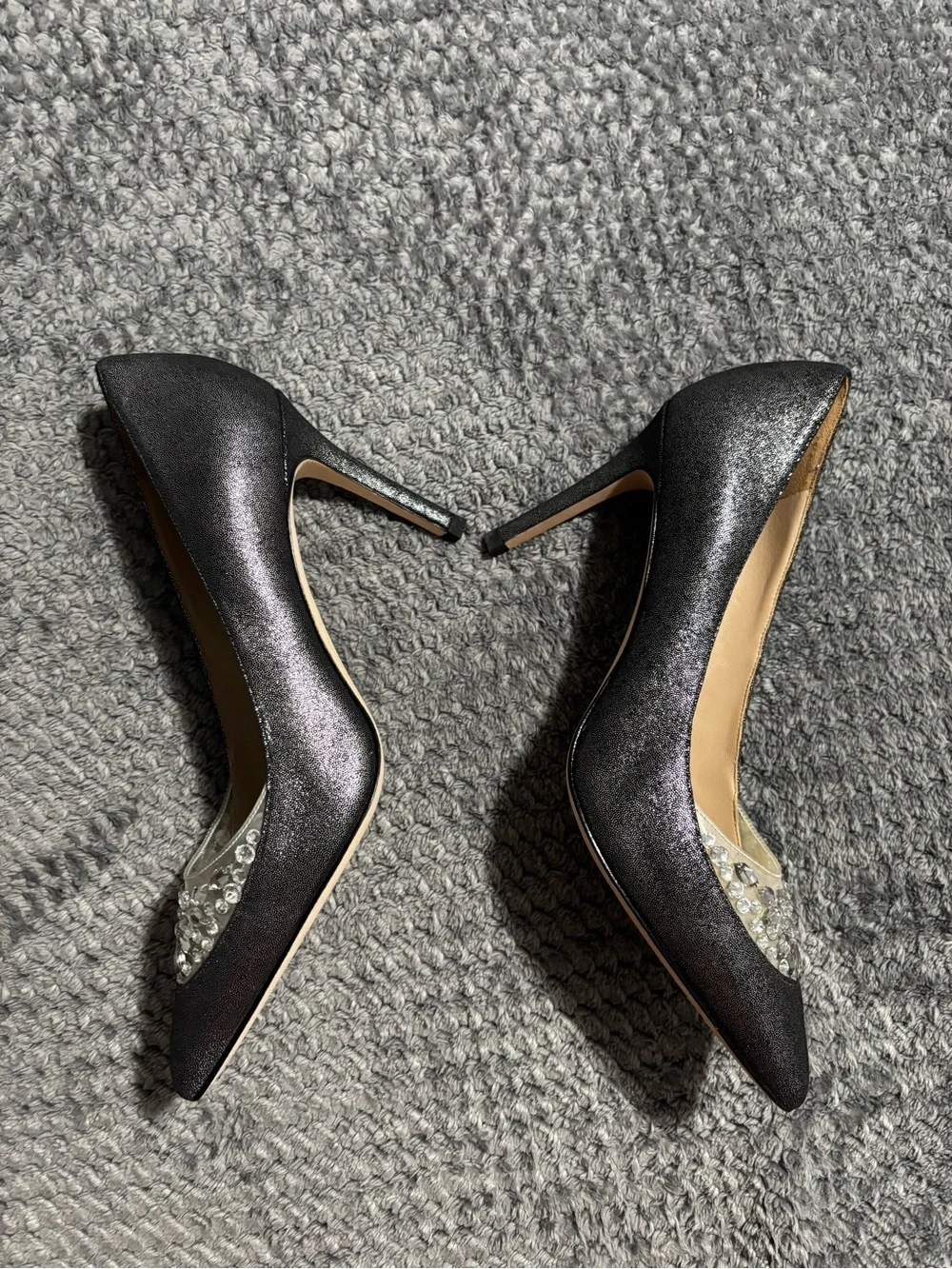 Tory Burch  Delphine Jewel Pointed Crystal-Embellished Pumps 7.5